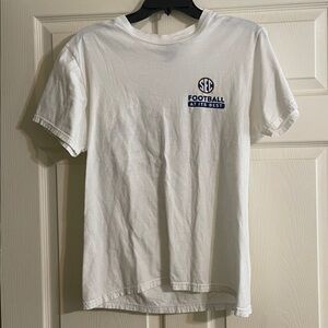 SEC football White Cotton T-Shirt